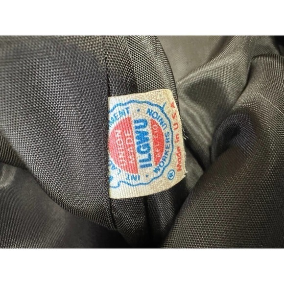 Steve Evans VTG 1980s Wool Color Block Coat Art to Wear Dynasty Glam Womens L - Picture 9 of 9